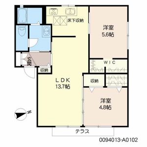 シャルマン　メゾン　Ａ棟　＊＊ A0102号室