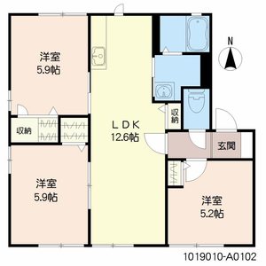 パル山﨑　Ａ棟　＊＊ A0102号-3
