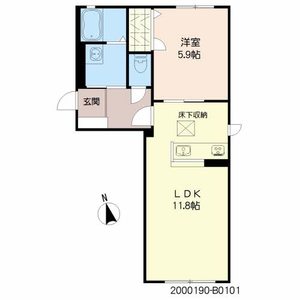 ソレイユ小浜　Ｂ棟　＊＊ B0101号-10