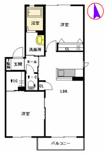 グランドパルク　Ａ棟　＊＊ A0101号室