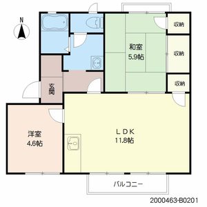 ウイズＮ　Ｂ棟 B0201号-2