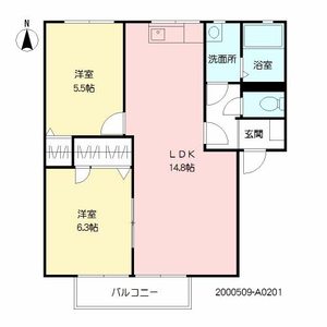 クレール福井 A棟 ** A0201号-11