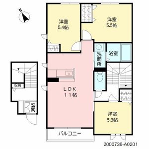 サンミズハ　Ａ棟　＊ A0201号室