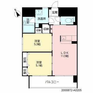 シャーメゾングランドソレイユ門司　＊＊ A0205号室