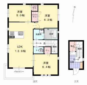 シェソワ七隈　＊＊ A0201号室