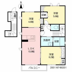 プロヌーブ前原　Ｂ棟　＊ B0201号室