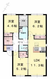 メゾン　サンジェル　Ｂ棟　＊＊ B0102号-16
