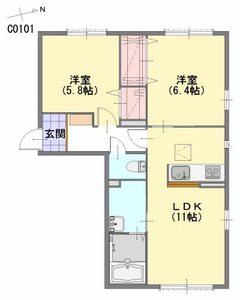 ソシア平尾　Ｃ棟　＊ C0101号-15