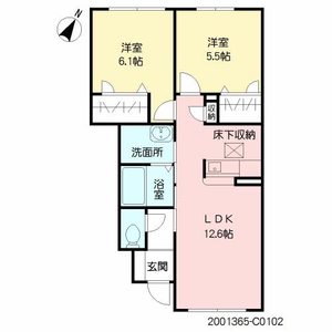 クレストールアベニュー　Ⅲ棟　＊＊ C0102号室