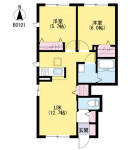 ヌアヌ　＊＊ B0101号室