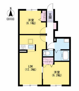 ヌアヌ　＊＊ C0103号室