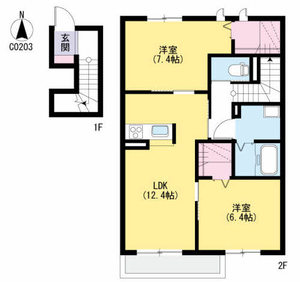 ヌアヌ　＊＊ C0203号室