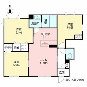 シャーメゾンひびきのⅡ A0101号室