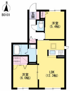 シャーメゾン　ナポリ　Ｂ棟　＊ B0101号室