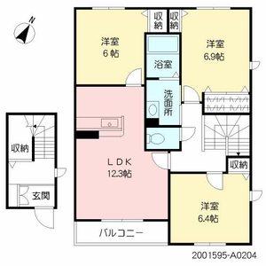 メゾンエイト・半道橋　＊＊ A0204号室
