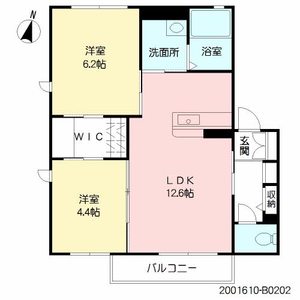 ディアコートＴＯＫ　Ｂ棟　＊＊ B0202号室
