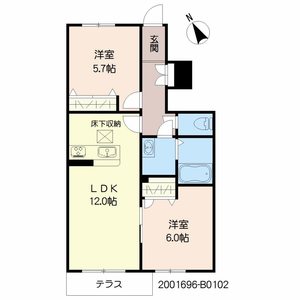 シャーメゾン湊　Ｂ棟　＊ B0102号室