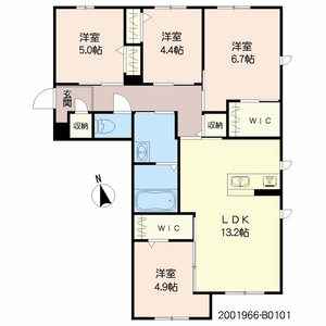 ＭＡＳＴ東櫛原　Ｂ棟 B0101号室