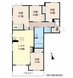 ＭＡＳＴ東櫛原　Ｂ棟 B0303号-2