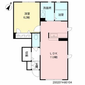 ＭビレッジⅡ　Ｂ棟 B0104号室