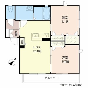メイプルアズール A0202号室