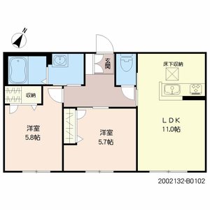 シャーメゾン徳重　Ｂ棟　＊ B0102号室