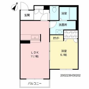 ヴィラウィステリア門司　Ｄ棟　＊ D0202号室