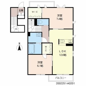 カトルボヌール三橋　＊＊ A0201号室