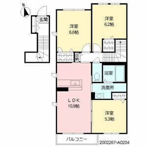 シャーメゾンすみれ　＊ A0204号室