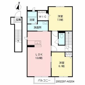 シャーメゾンフィオーレ前原東　Ｃ棟　＊＊ A0204号室