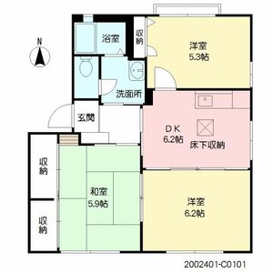 三洋タウン水巻　　Ｃ棟 C0101号室