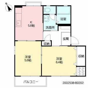 スカイコートタウン　Ｂ棟 B0202号室
