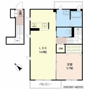 ＤｅａｒＣｏｕｒｔ大川中央　Ｂ棟　＊＊ B0202号室