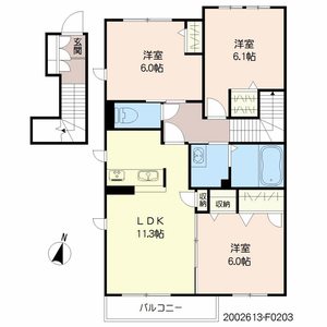 アトレ和泉Ⅱ　Ｆ棟　＊＊ F0203号室