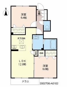 プロヌーブ萱方　＊ A0102号室