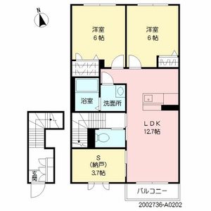 モンフレール亀川　８　＊＊ A0202号室