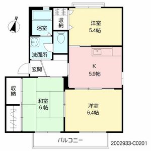 バリュージュ富の原　　Ｃ棟 C0201号室