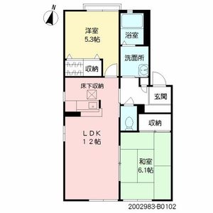 ディアスタウン　Ｂ棟　＊ B0102号-2