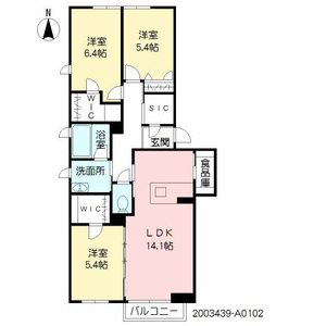シャーメゾンガーデンズ神辺　＊＊ A0102号室