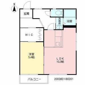 フローラル古城　Ｂ棟 B0201号室
