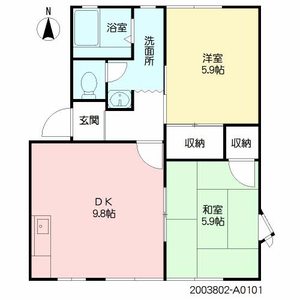 フレグランスＵ　Ａ棟 A0101号室