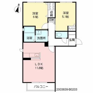 フェリーチェ一水　Ｂ棟　＊＊ B0203号室