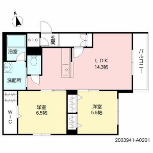 ヴィラ　ウィステリア小ケ倉　Ｆ棟　＊ A0201号室