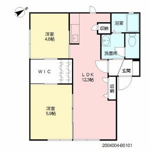 フレグランス三城　Ｂ棟　＊ B0101号-2