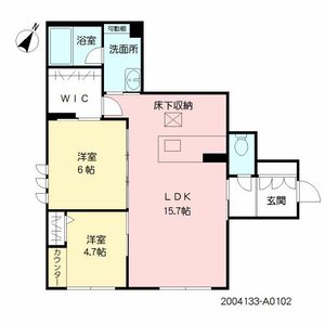 シャーメゾン　ルピナス　＊ A0102号室