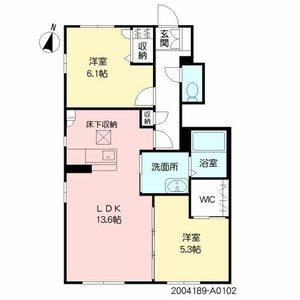シャンティ　Ａ棟　＊ A0102号-16