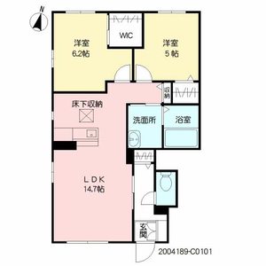シャンティ　Ｃ棟　＊ C0101号-16