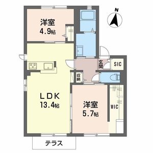 ディアス松並　Ｂ棟　＊＊ B0102号室