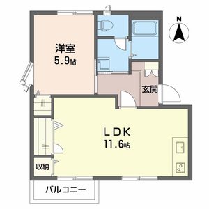勝屋ハイツ A棟 ** A0205号-2