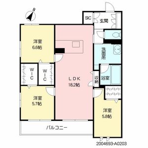 シャーメゾンＫｒｅｉｓ＆Ｌｉｌｉ　＊＊ A0203号室